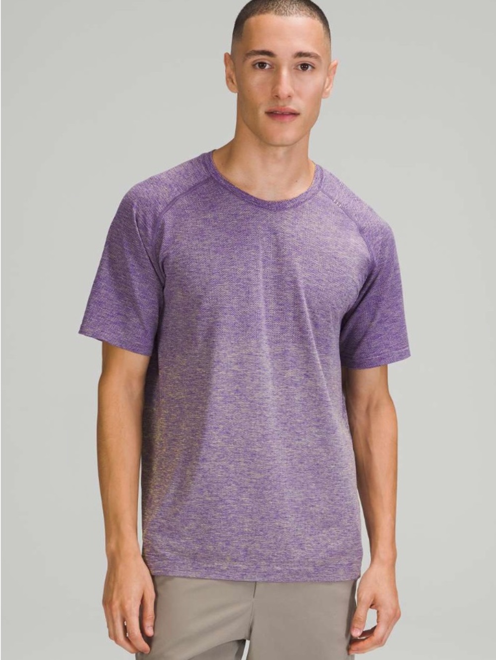 lululemon Metal Vent Tech Short Sleeve Shirt (Petrol Purple/Dew Green)